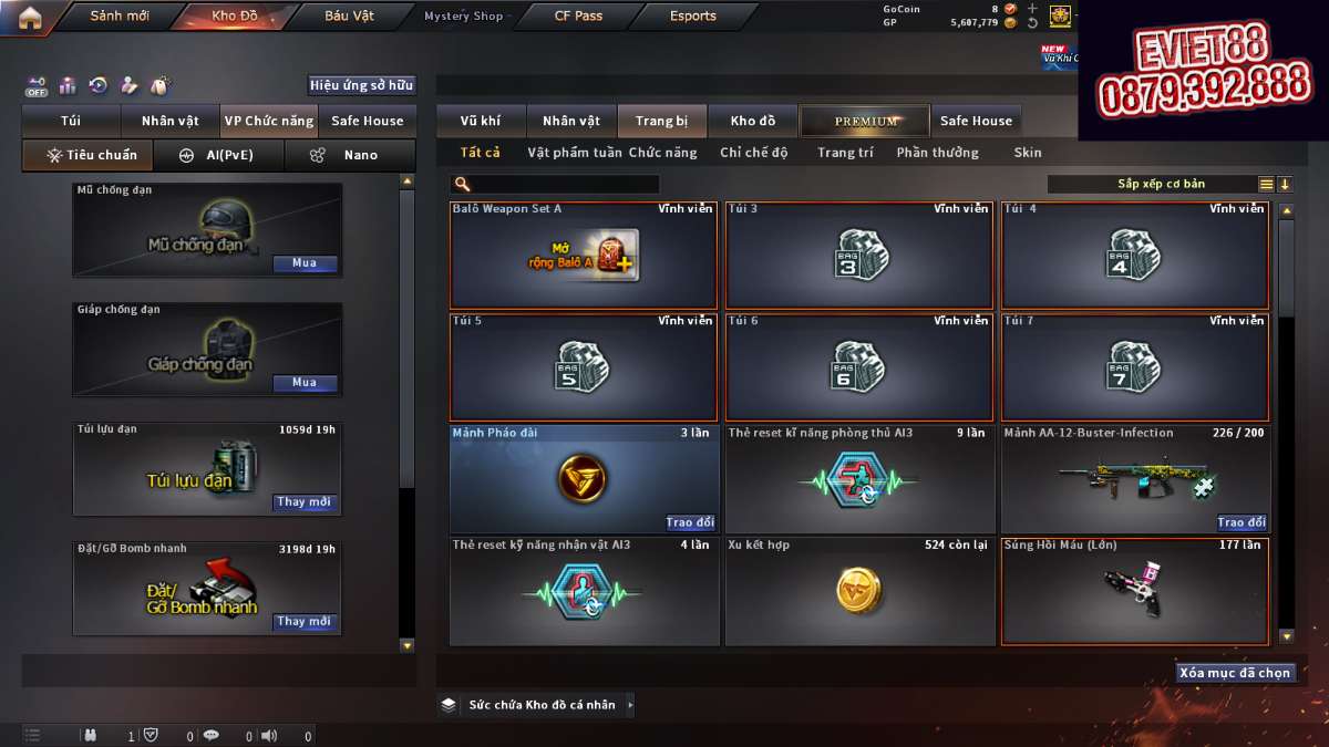 shop acc cf uy tin gia re